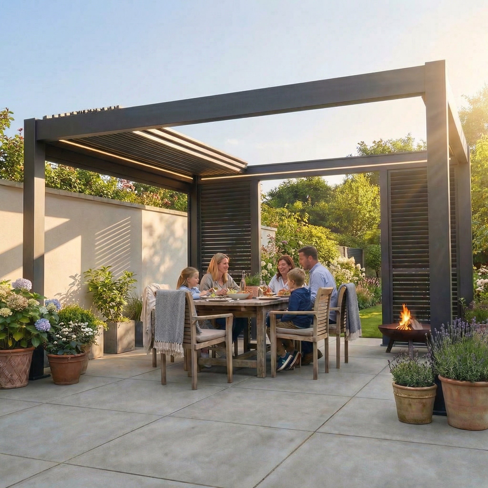 Celtic Leisure Starlight Retractable Aluminium Pergola